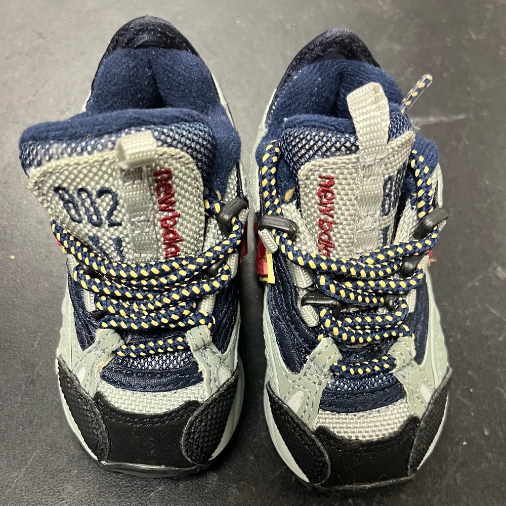 New Balance Blue and Gray Sneakers with Chunky Design